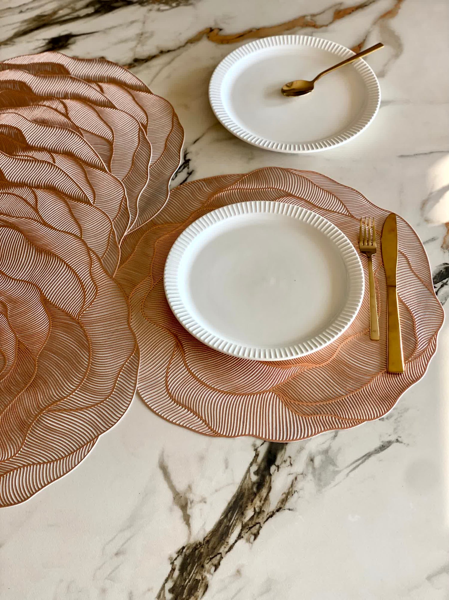 Rose Table Mats - Copper (Set of 6)