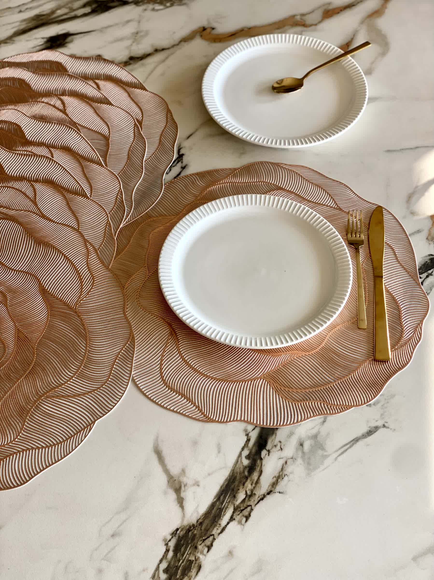 Rose Table Mats - Copper (Set of 6)
