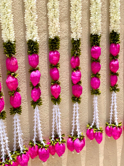 Festive Shubh Lotus Latkan - Set of 10 (Large)