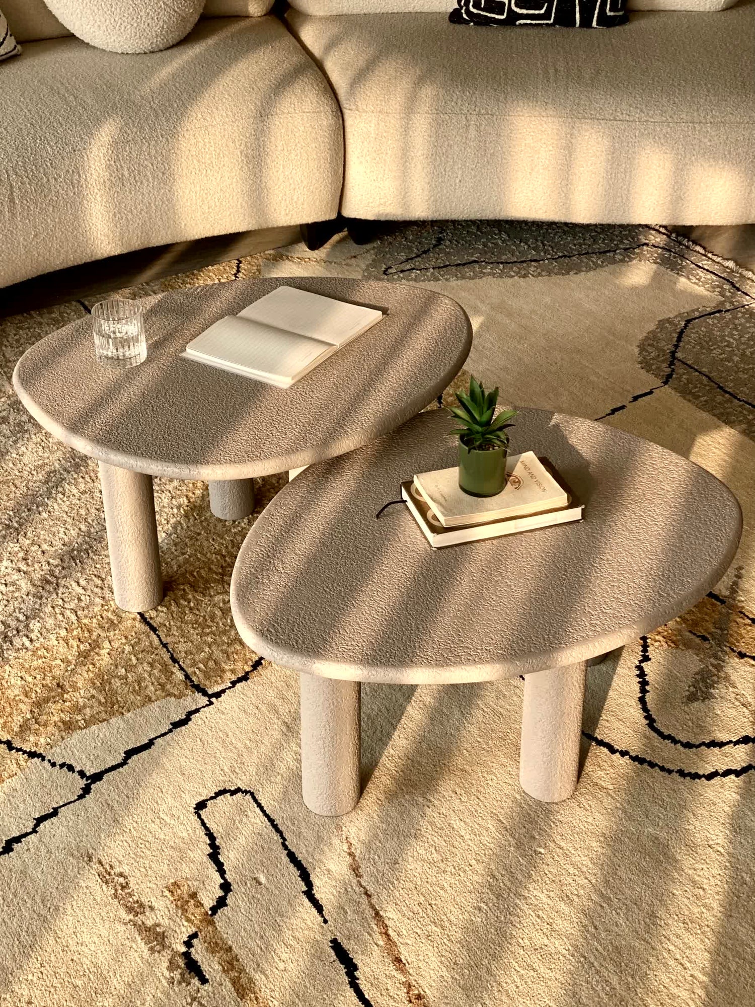 Odessa Nesting Tables - Grey (Set of 2)