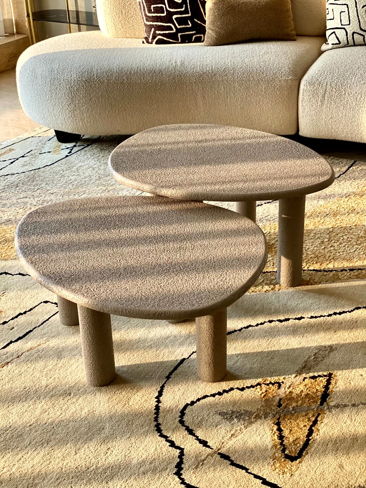 Odessa Nesting Tables - Grey (Set of 2)