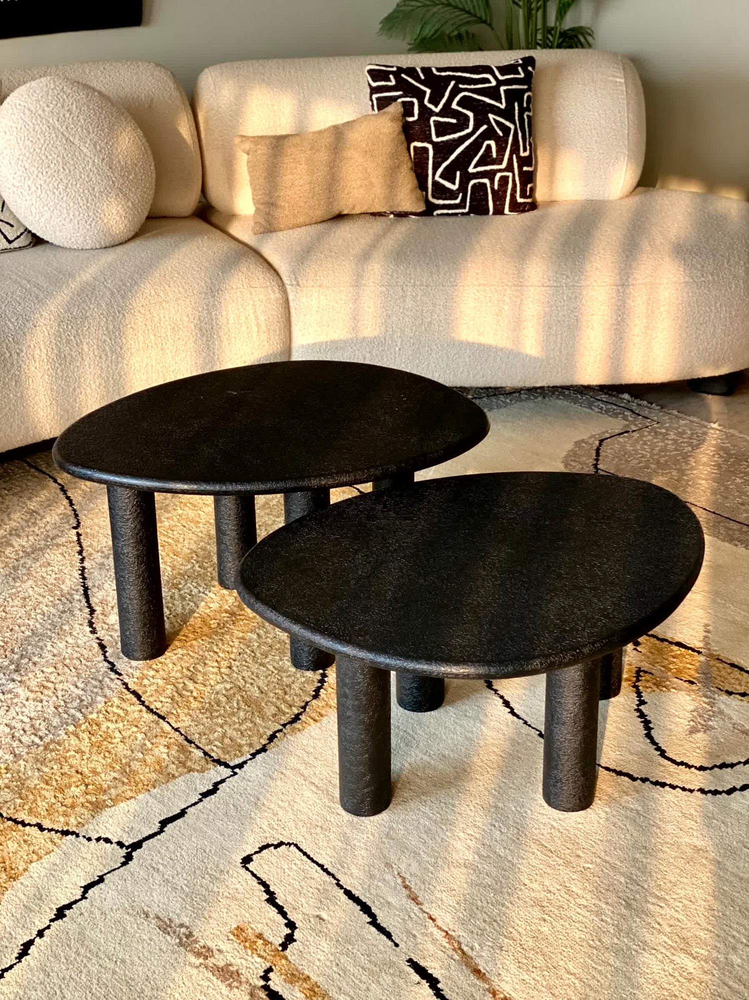 Odessa Nesting Tables - Black (Set of 2)
