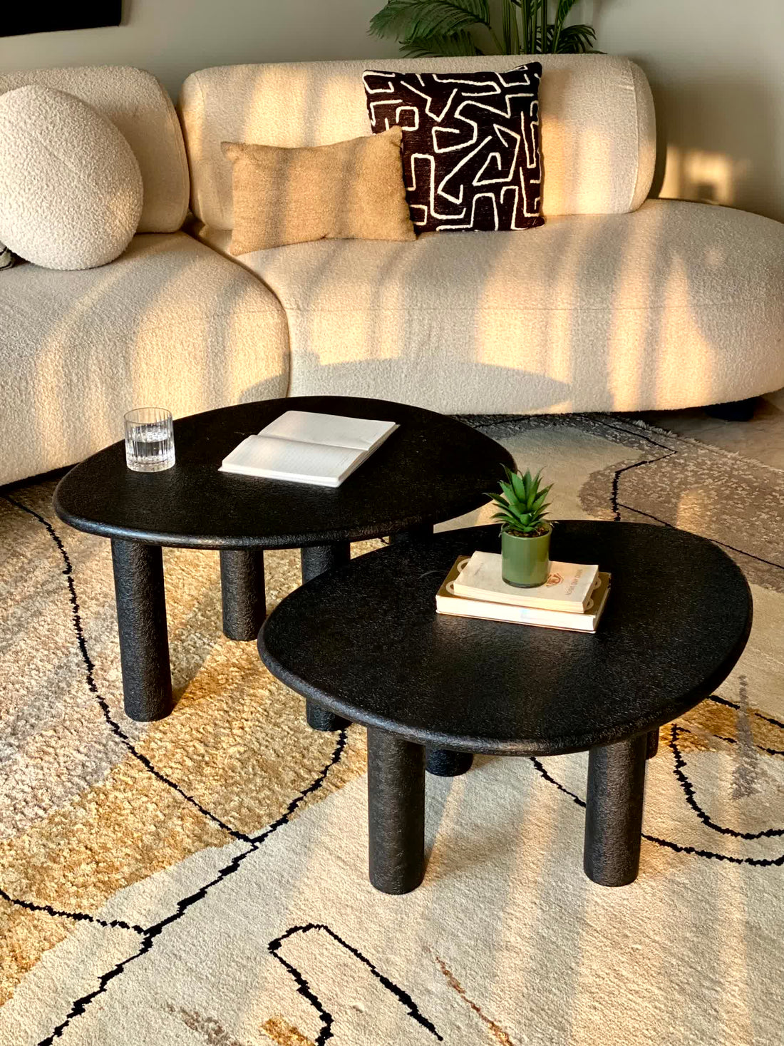 Odessa Nesting Tables - Black (Set of 2)