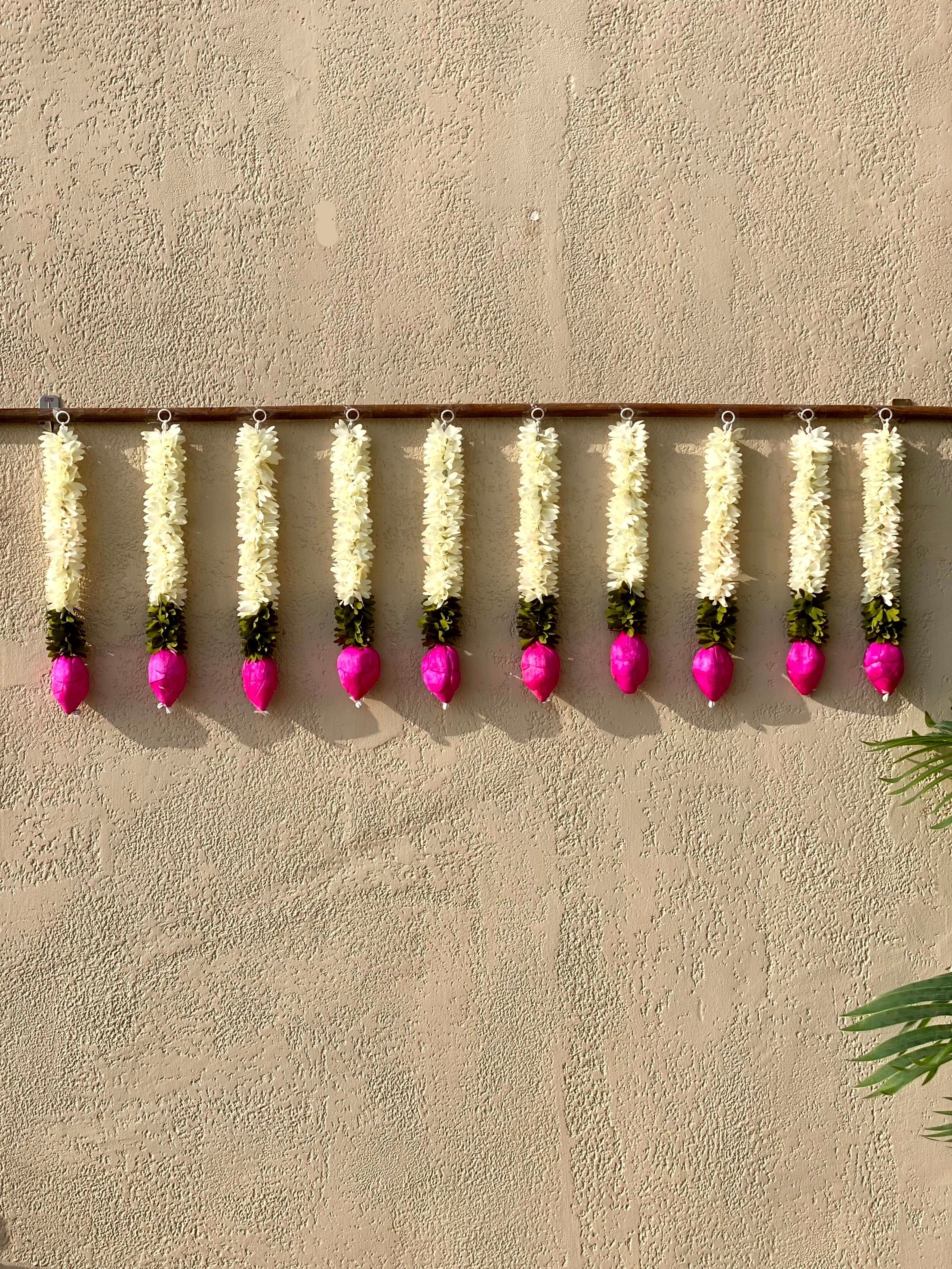 Festive Shubh Lotus Latkan - Set of 10(Small)