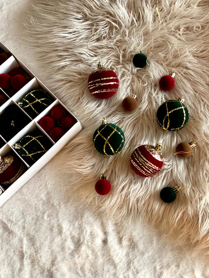 Christmas Baubles Luxe Set