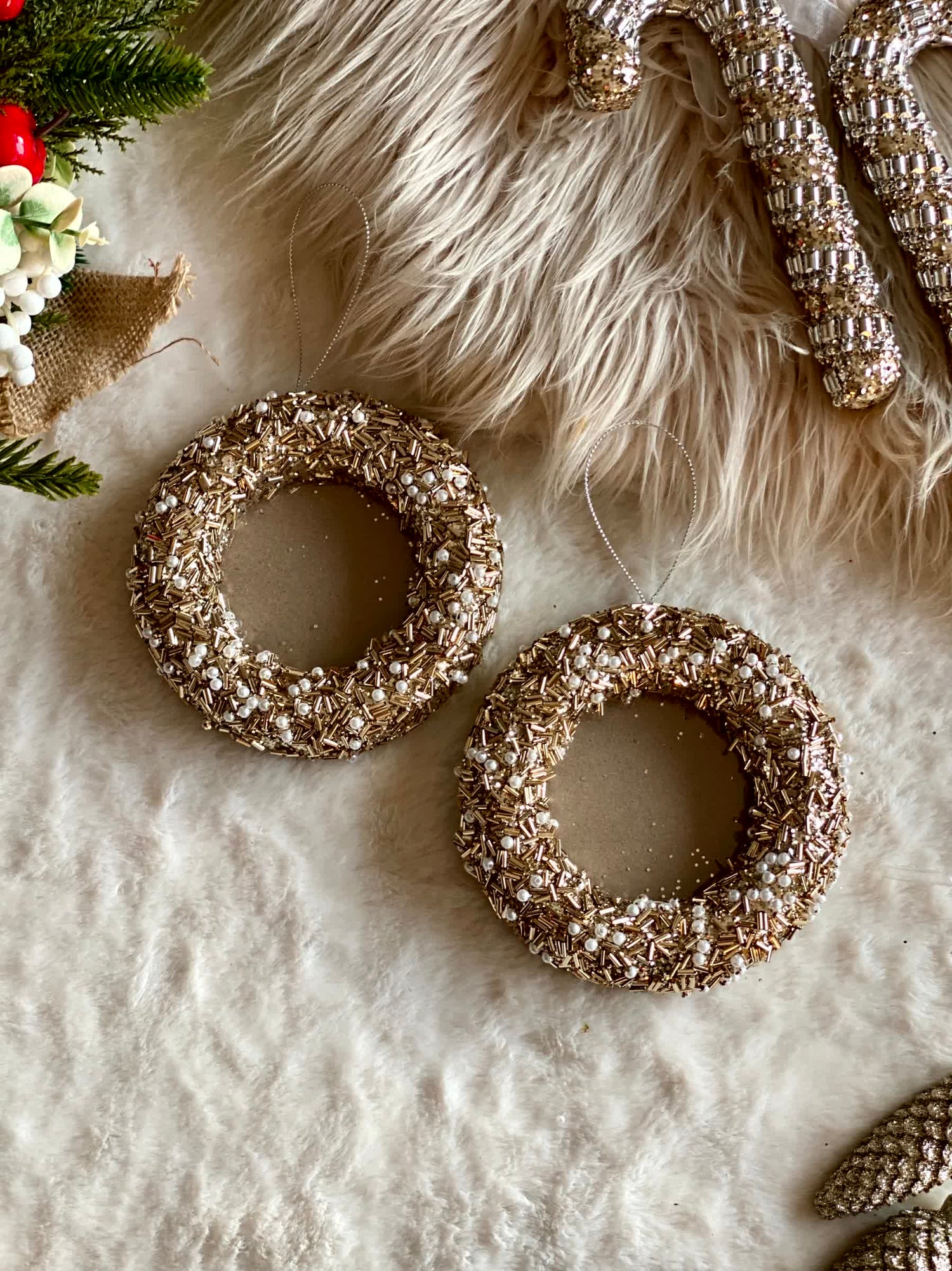 Christmas Frame Hanging - Set of 2