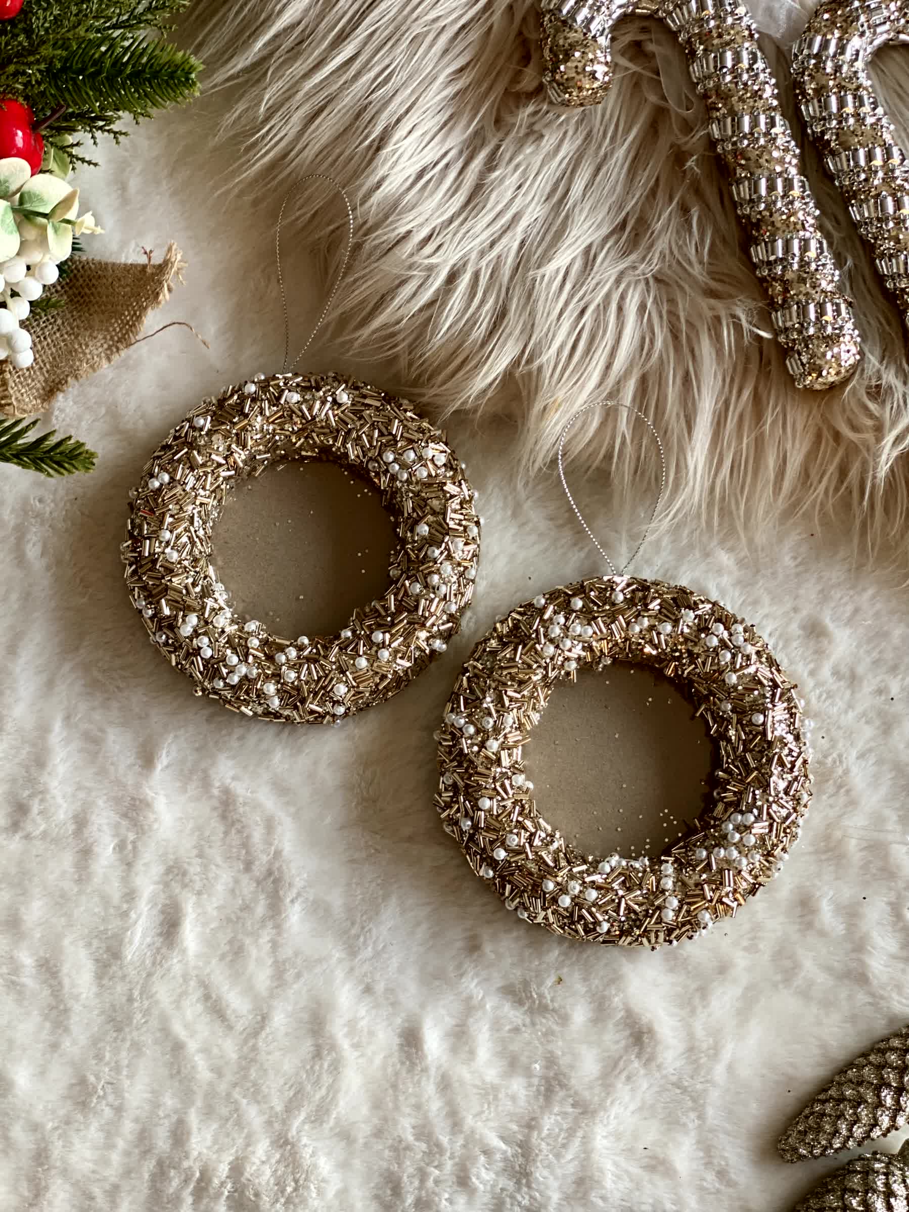 Christmas Frame Hanging - Set of 2