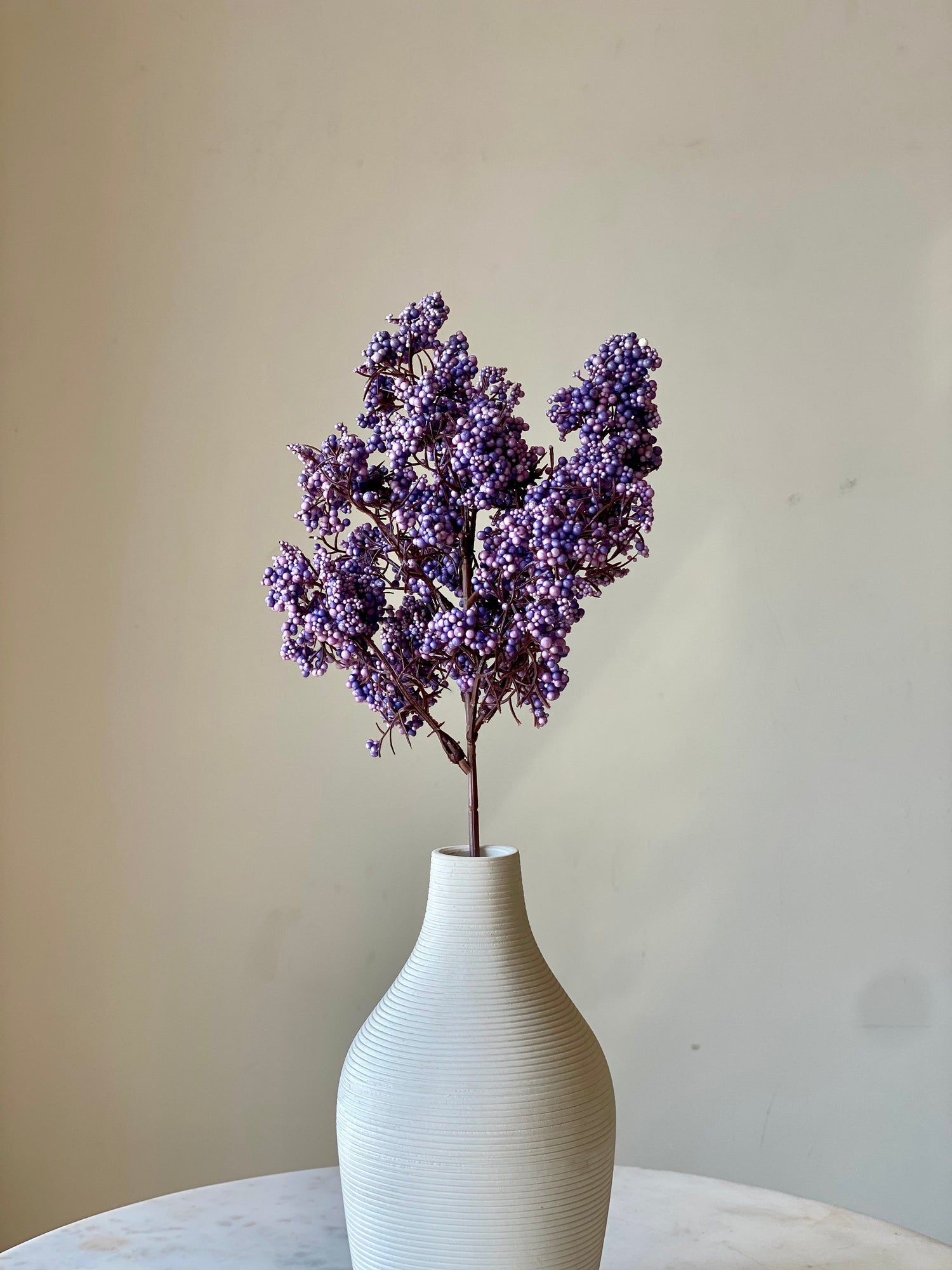 Artificial Wisteria Small Flower Stem -  Purple