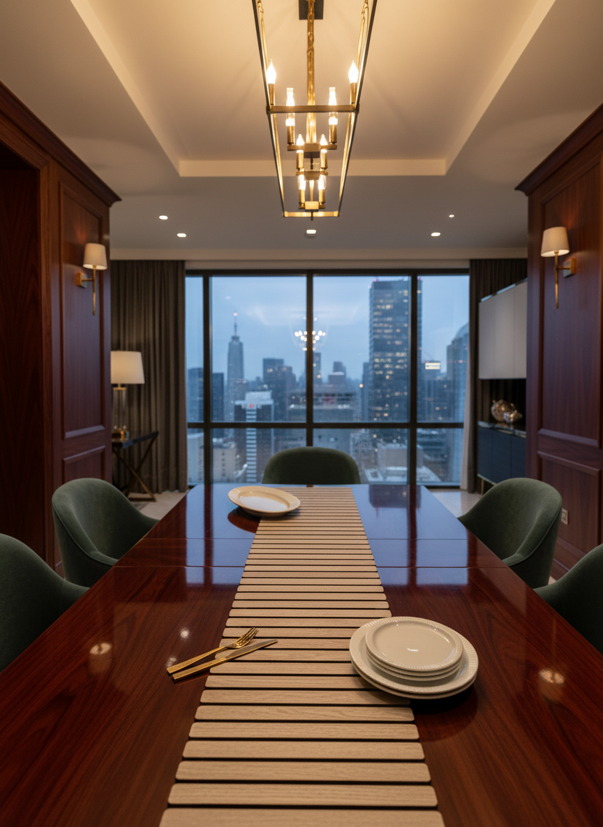 Elm Foldable Table Runner - Cream (6 Feet)