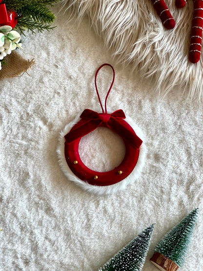 Christmas Jewel Wreath Hanging - Set of 2