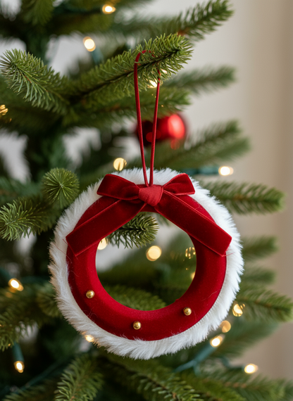 Christmas Jewel Wreath Hanging - Set of 2