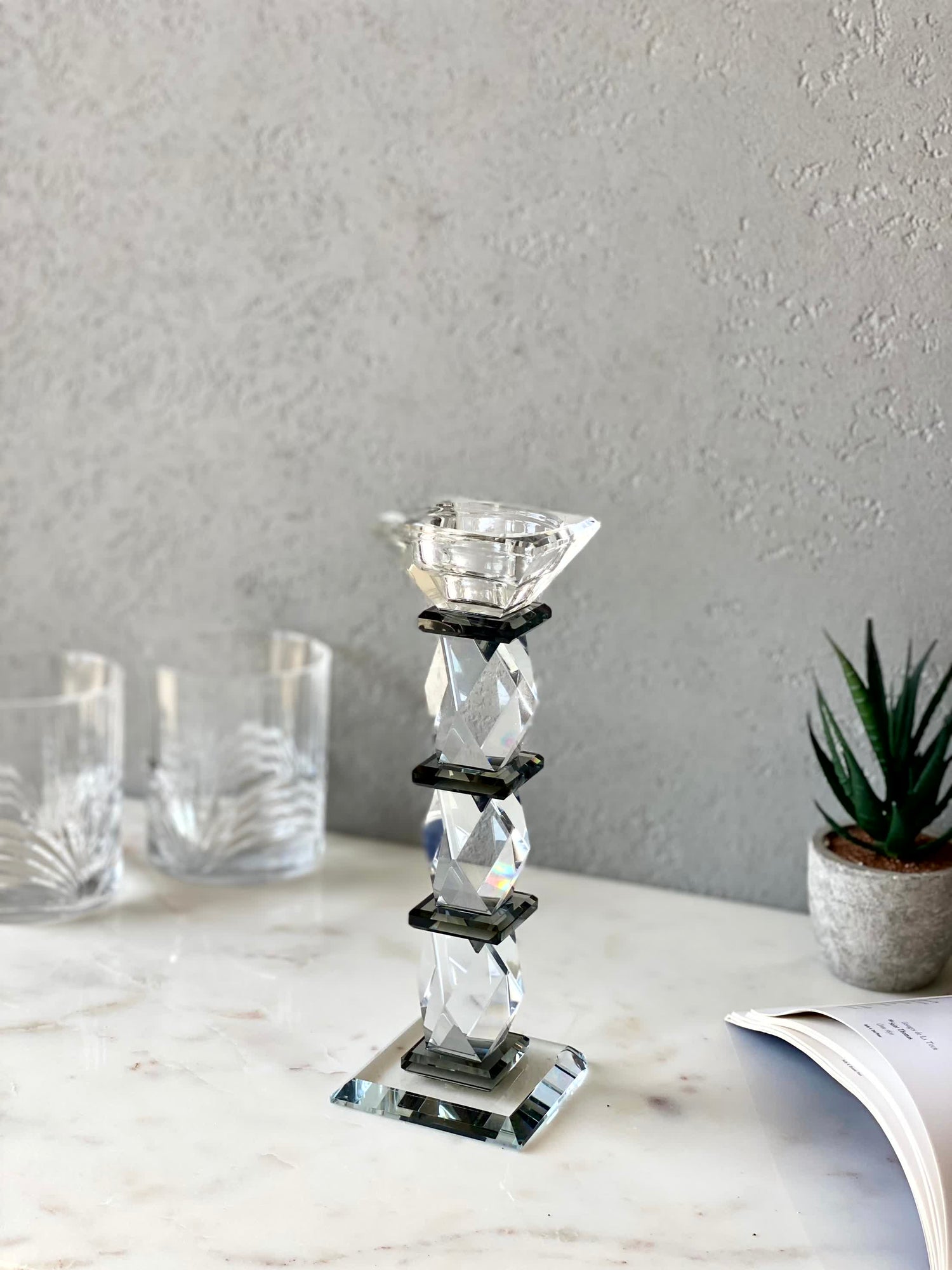 Black Axis Candle Stand - Large