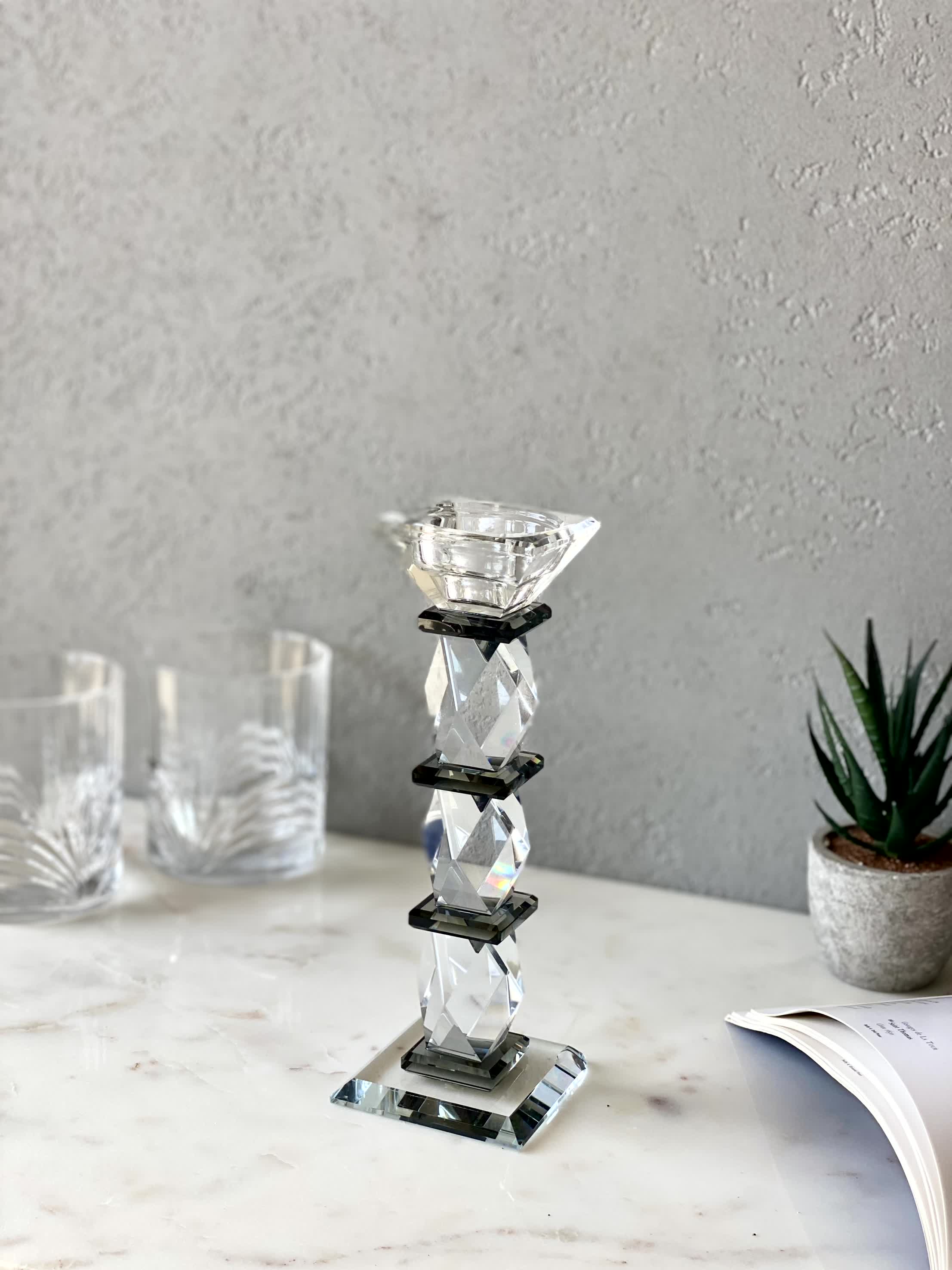 Black Axis Candle Stand - Large