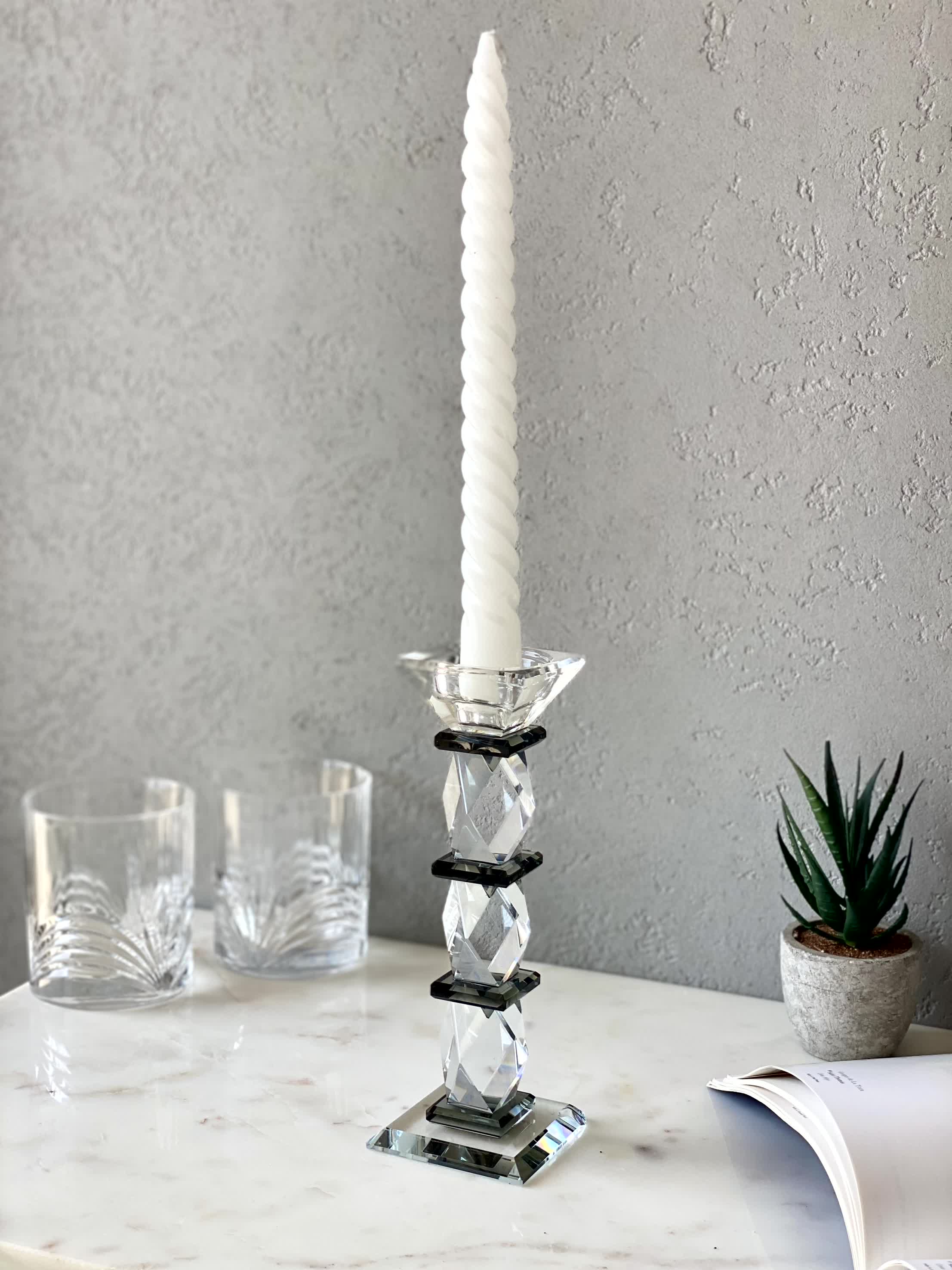 Black Axis Candle Stand - Large