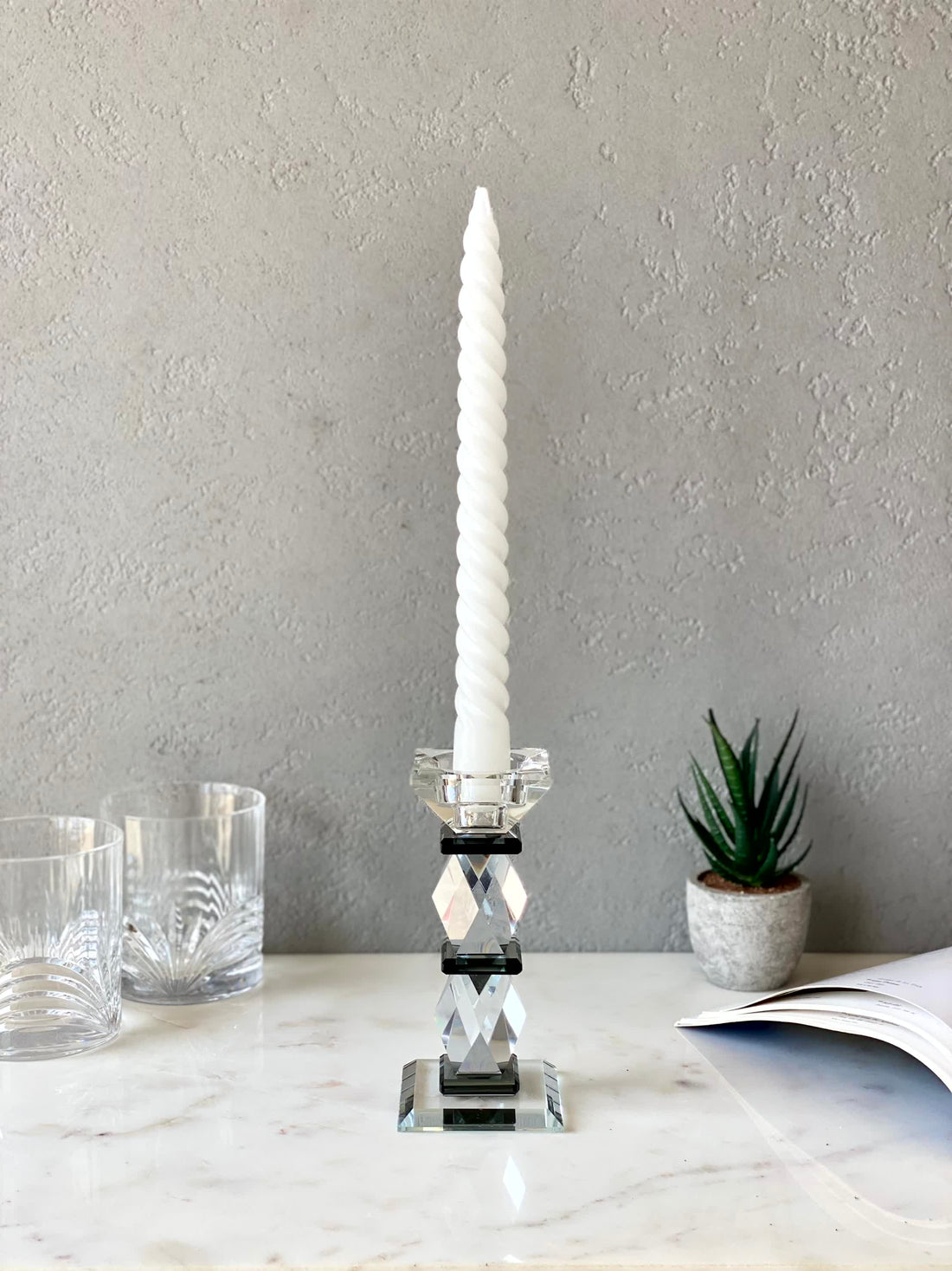 Black Axis Candle Stand - Medium