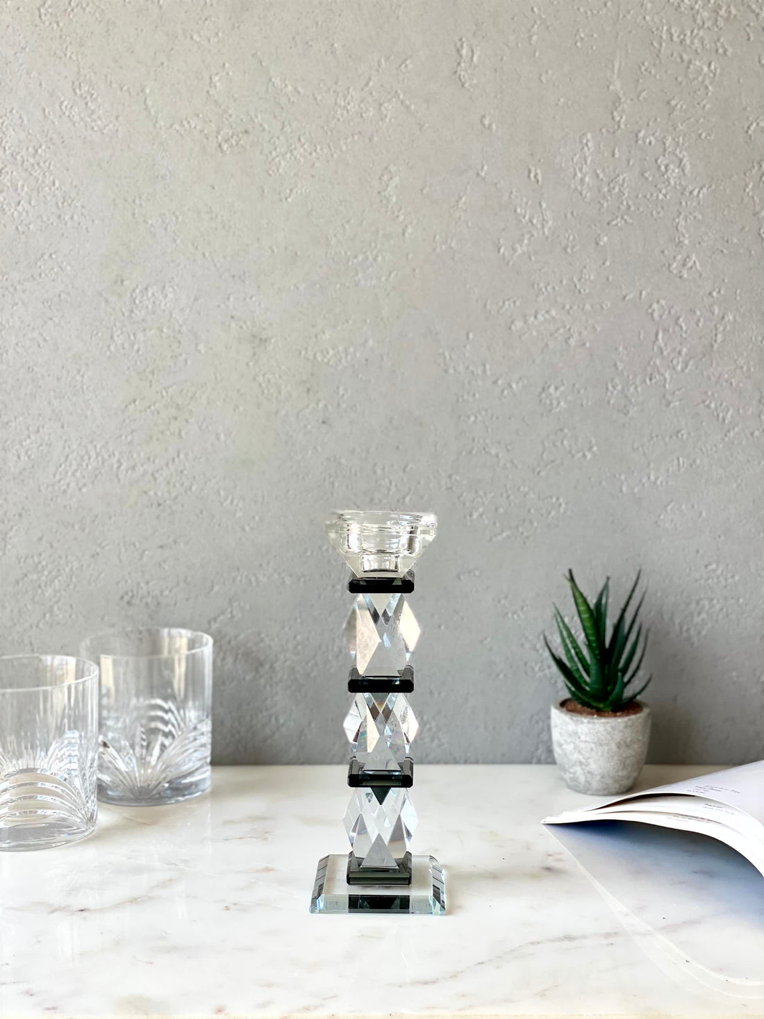 Black Axis Candle Stand - Large