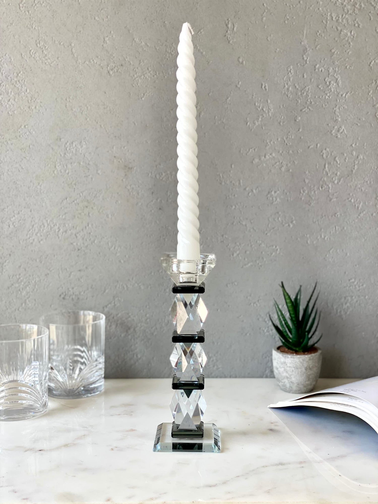 Black Axis Candle Stand - Large