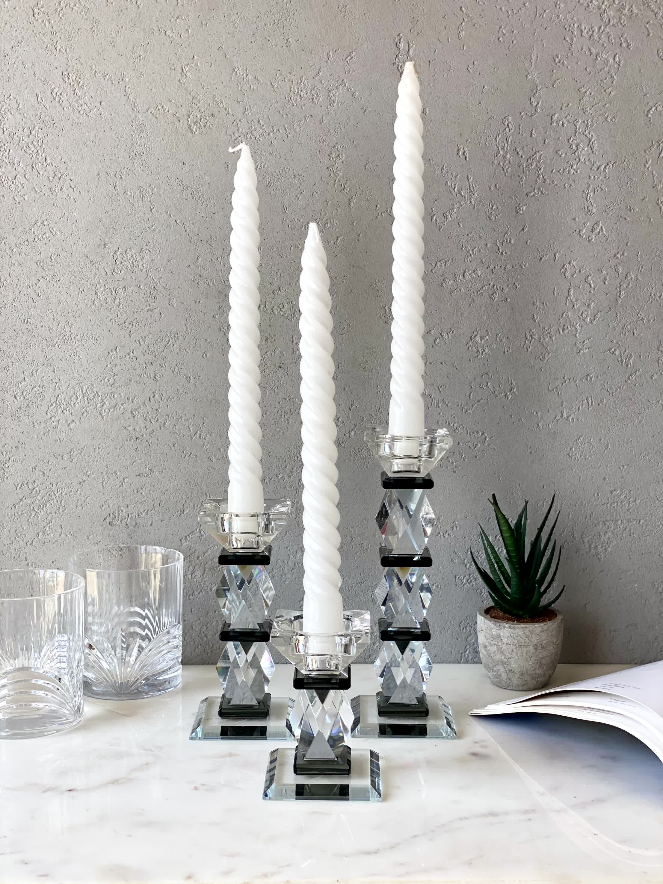 Black Axis Candle Stand - Large