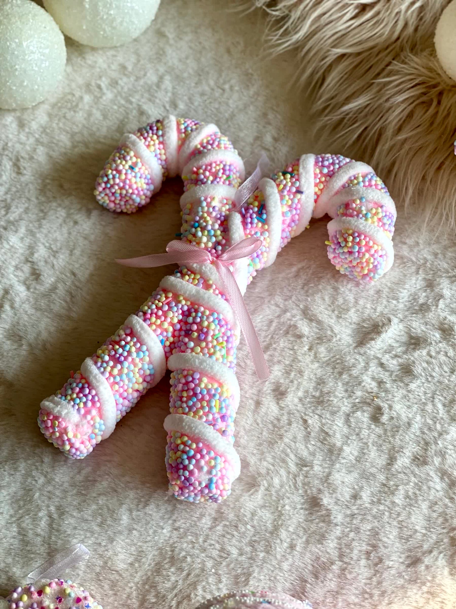 Christmas Pastel Candy Cane Hanging