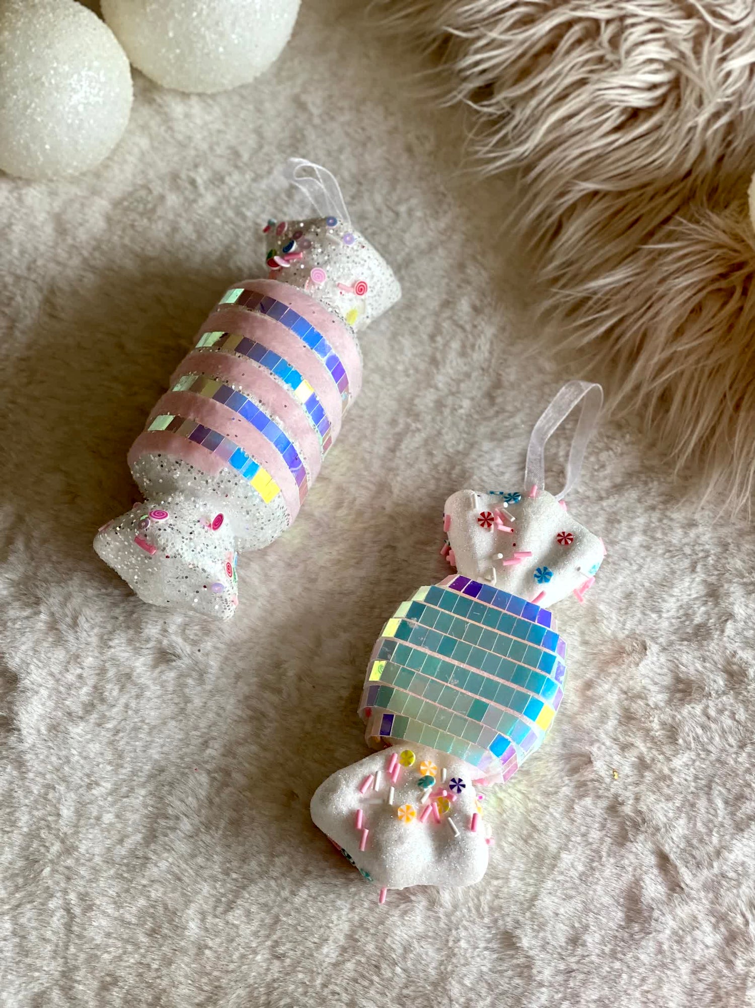 Christmas Whimsical Candy Hanging - Set of 2