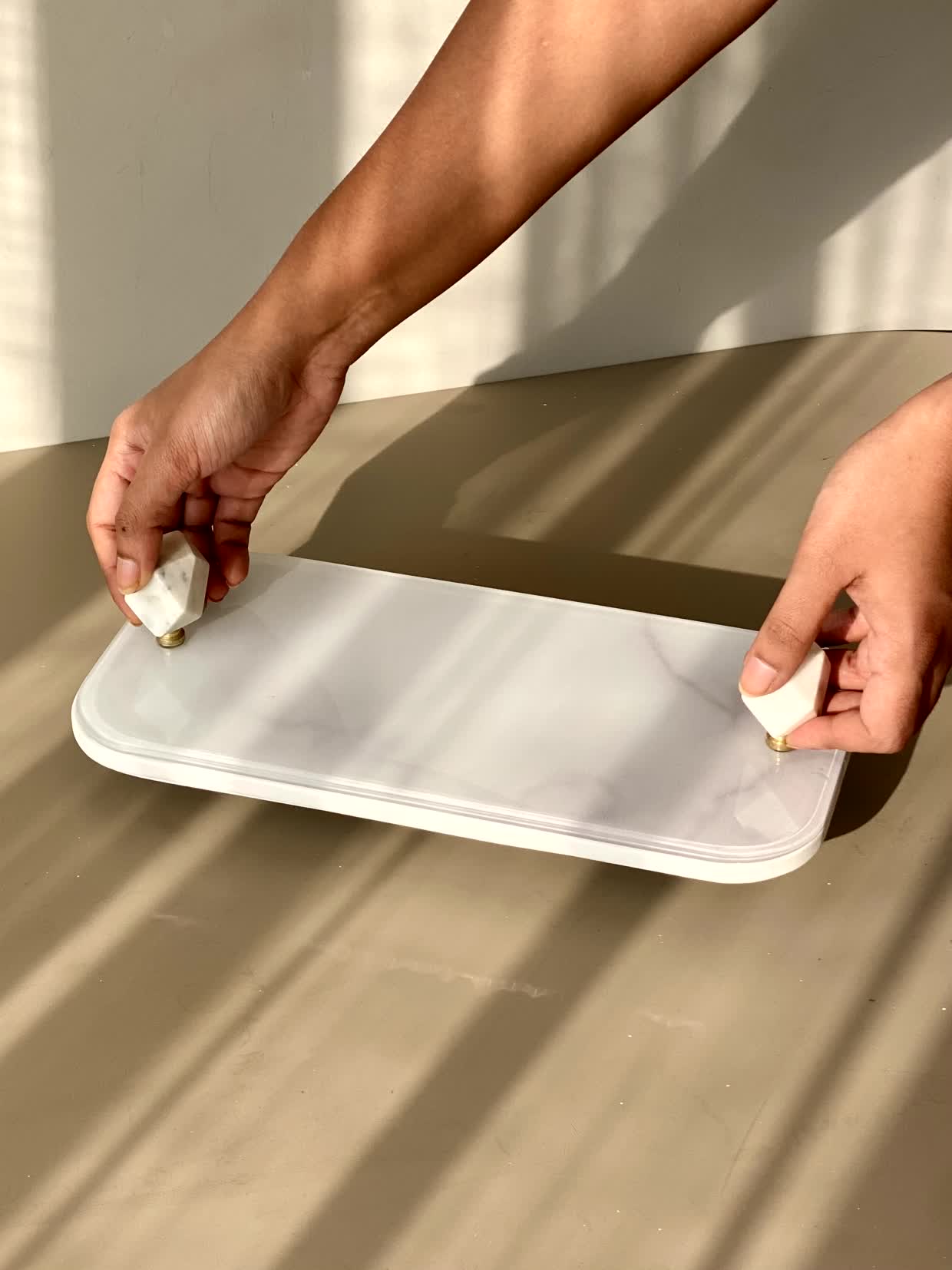 Melora Napkin Tray - White