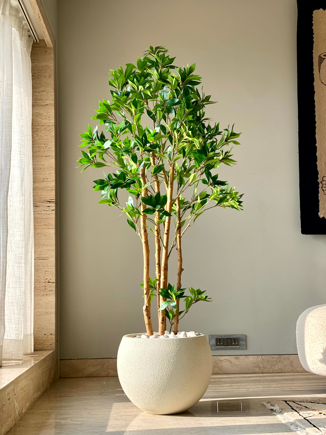 Artificial Tea Leaf Plant - 5 Feet