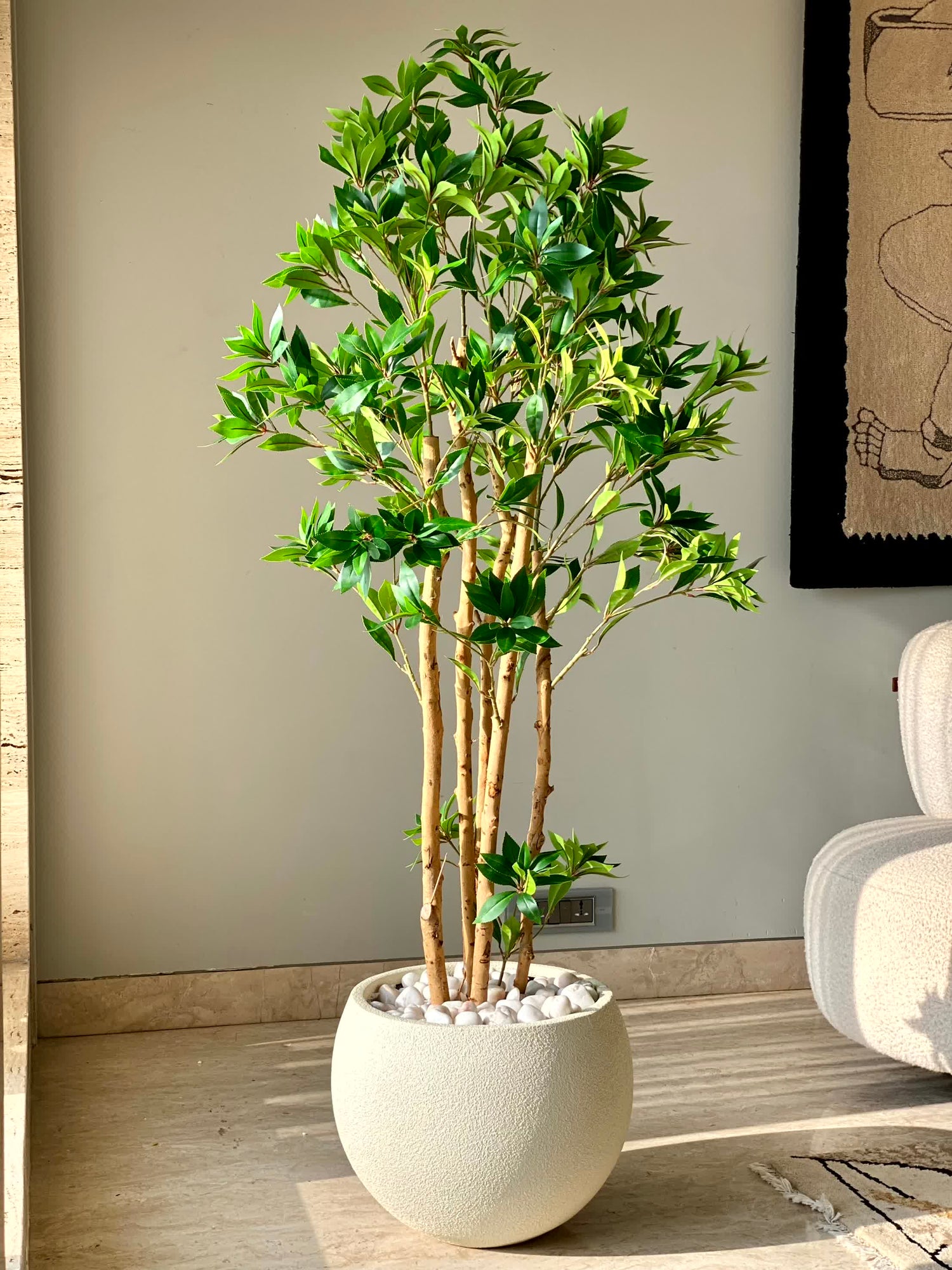 Artificial Tea Leaf Plant - 5 Feet