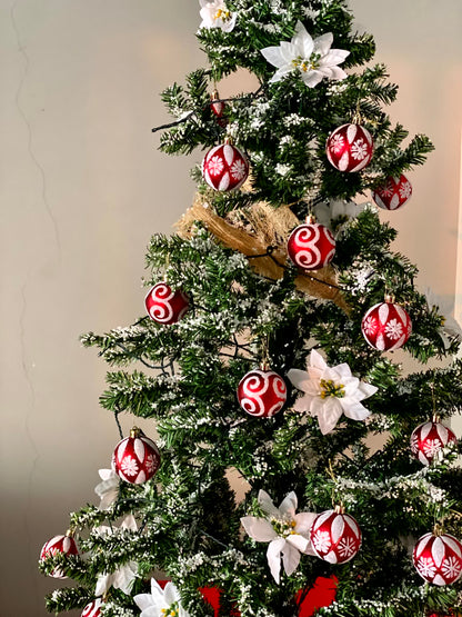 Christmas Bloom &amp; Bauble Canopy Tree