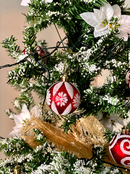 Christmas Bloom &amp; Bauble Canopy Tree