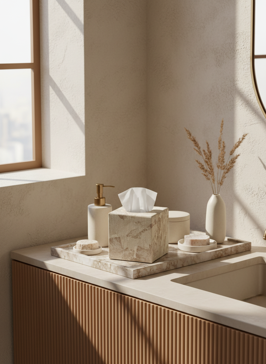 Indo Latte Square Tissue Box