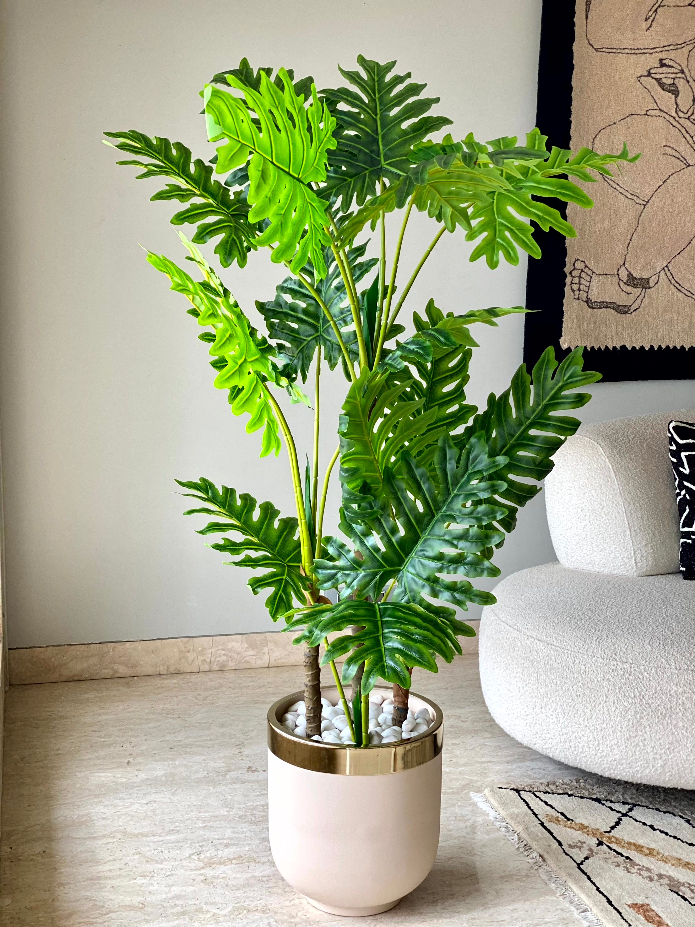 Artificial Monstera Trunk Tree - 5.5 Feet