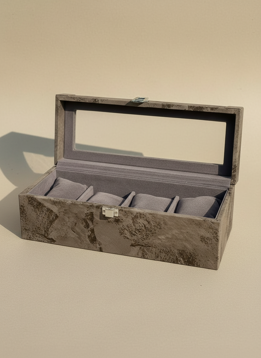 Indo Mocha Watch Box - 4 Slots