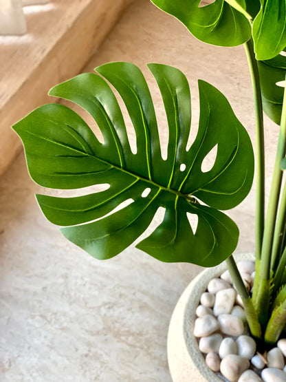 Artificial Tropical Monstera Plant - 4 Feet