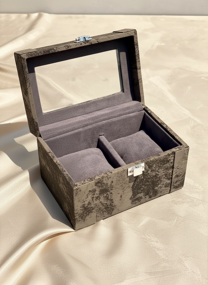 Indo Mocha Watch Box - 2 Slots