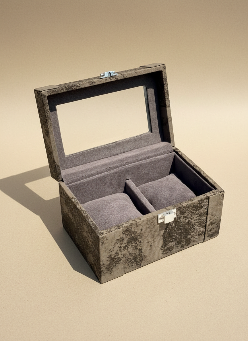 Indo Mocha Watch Box - 2 Slots