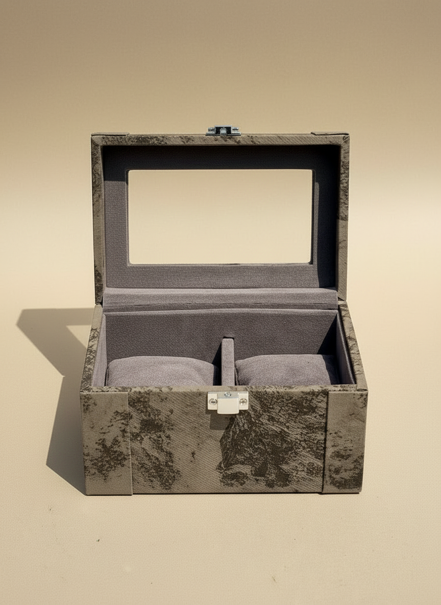 Indo Mocha Watch Box - 2 Slots