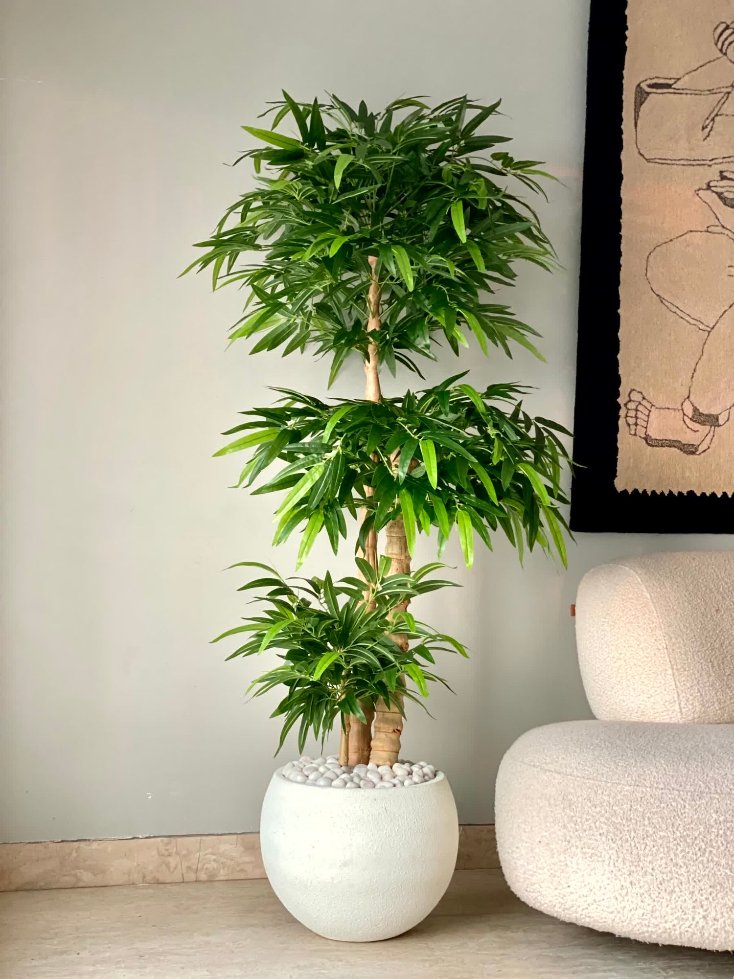 Artificial Timber Bamboo Plant - 6 Feet