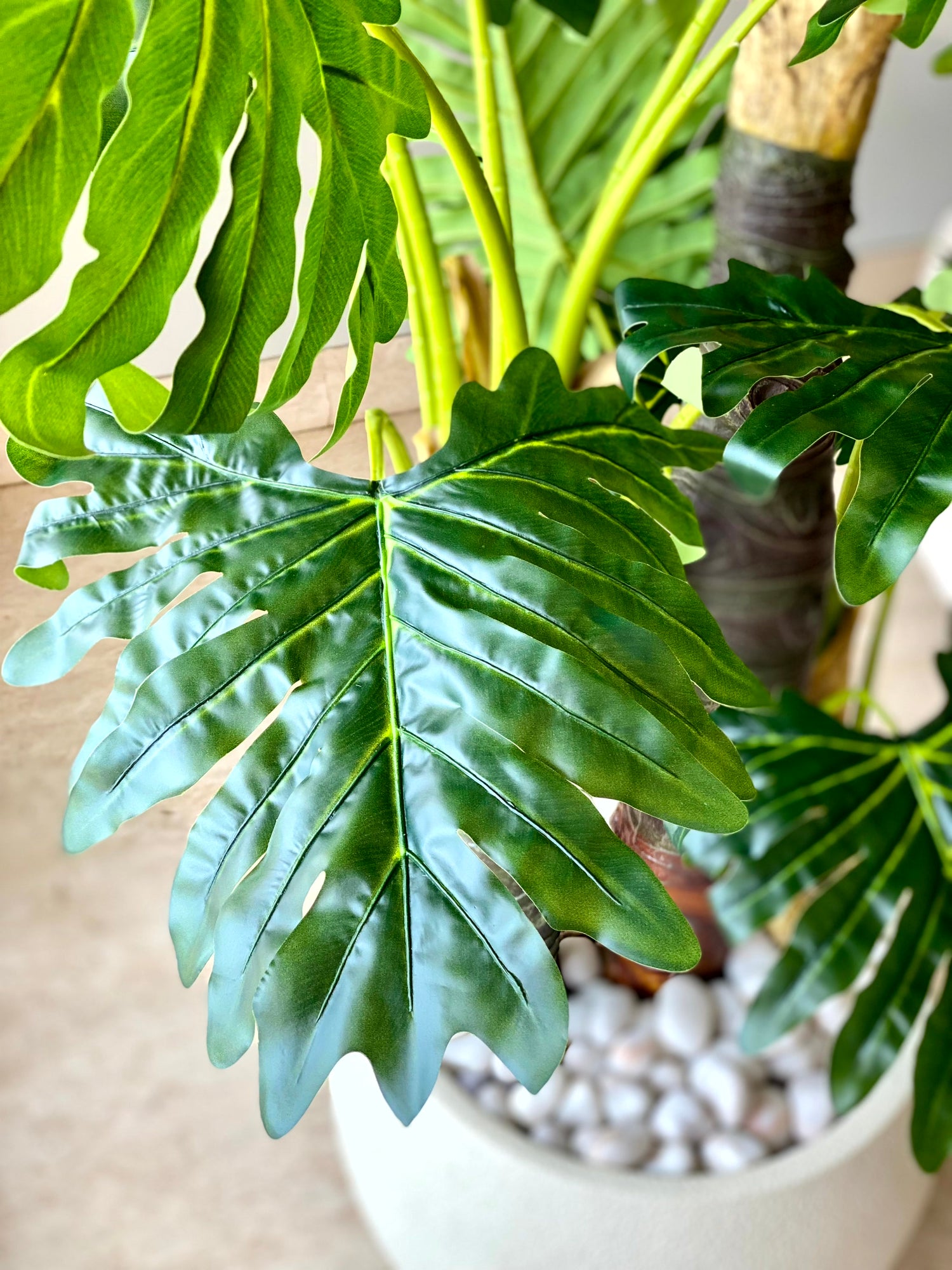 Artificial Monstera Fiber Trunk Tree - 6 Feet