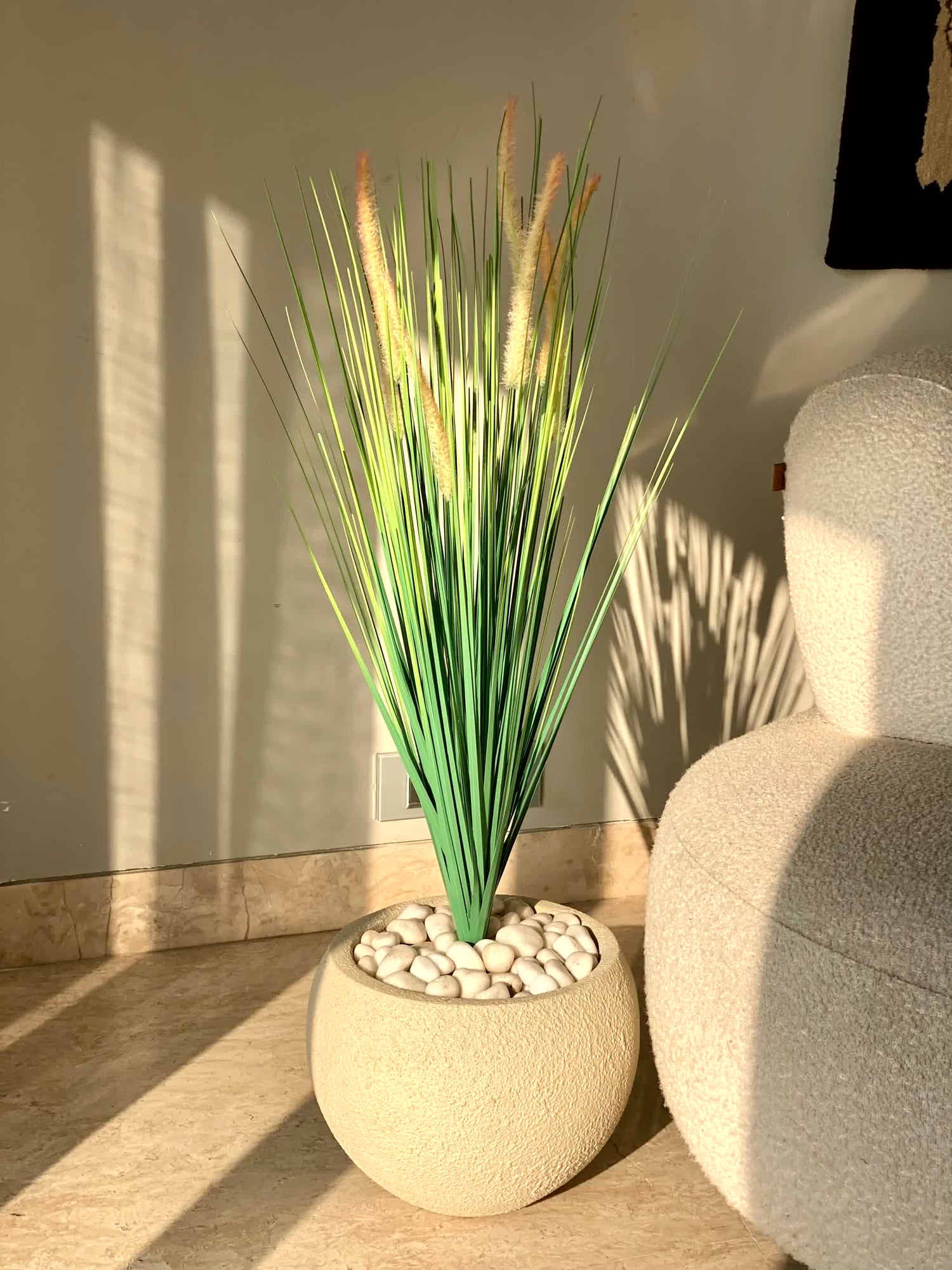 Artificial Sage Pampas Grass Bunch - 3 Feet