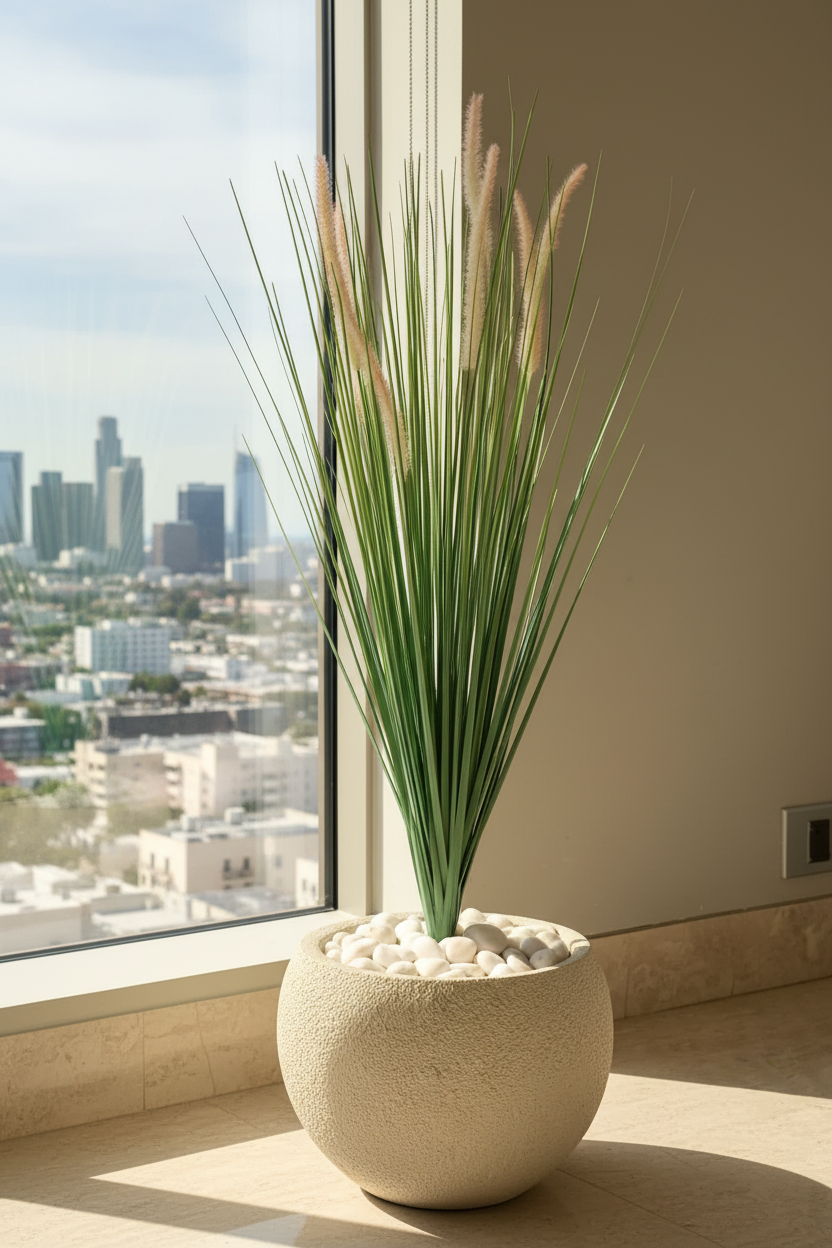Artificial Sage Pampas Grass Bunch - 3 Feet