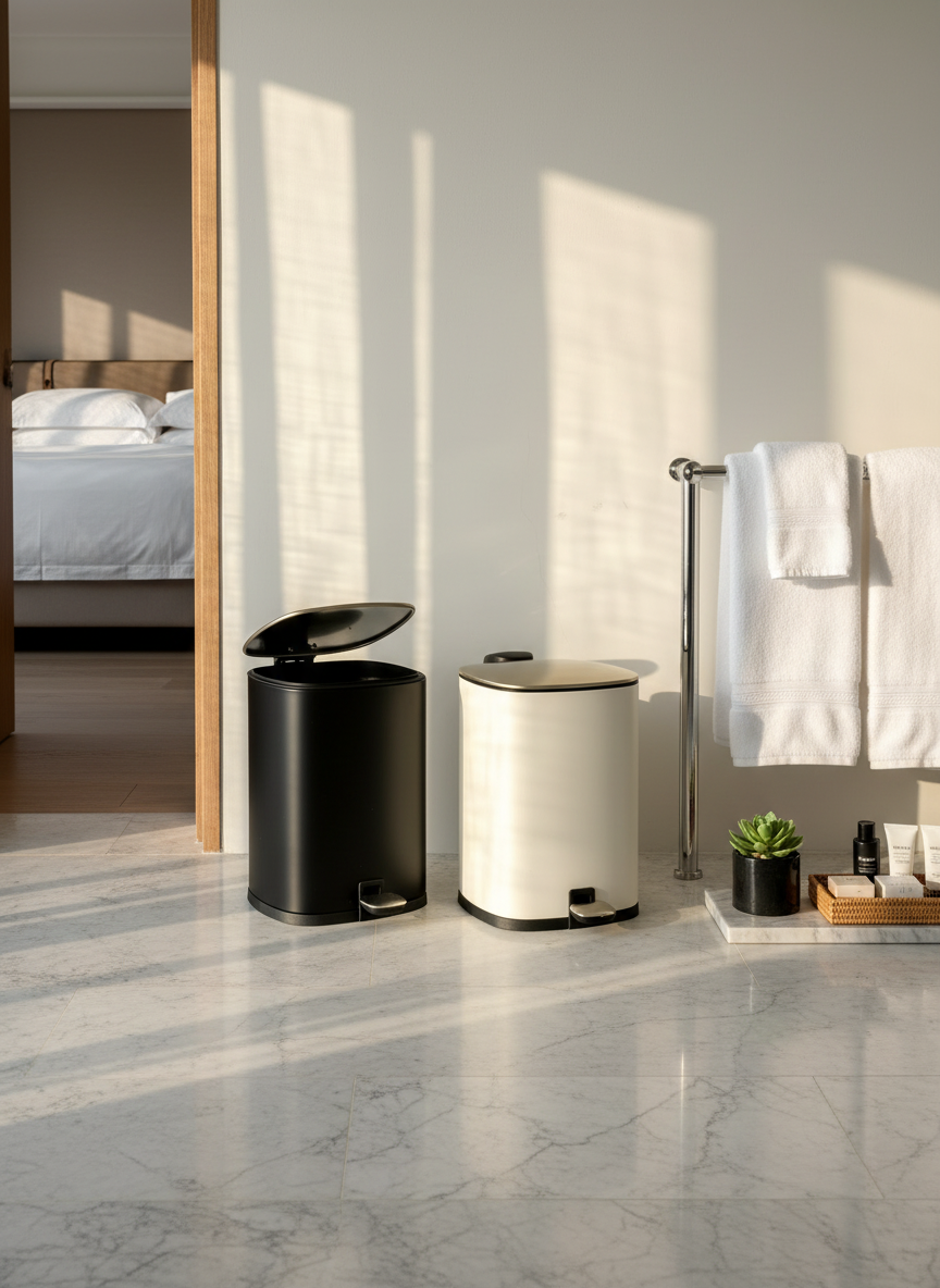 Merlowe Dustbin - Beige (6L)