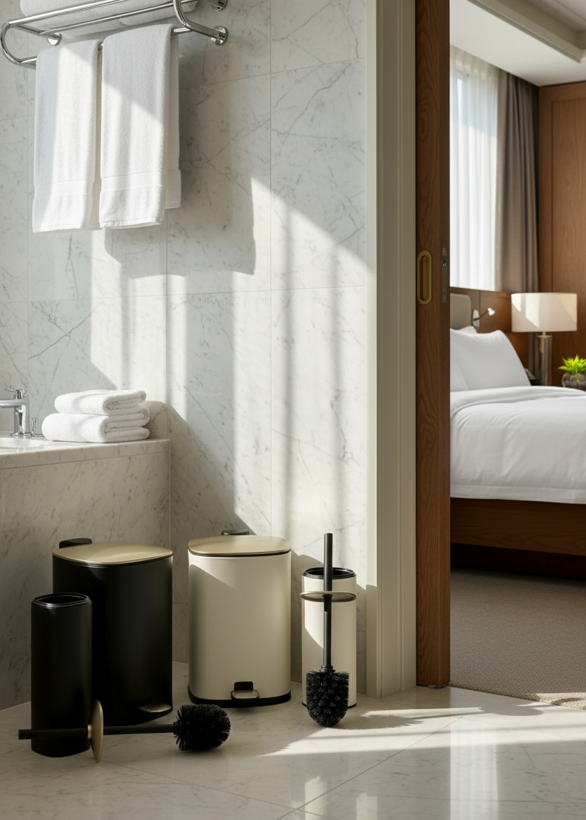 Merlowe Dustbin - Black (6L)