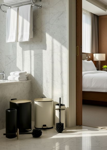 Merlowe Dustbin - Black (6L)