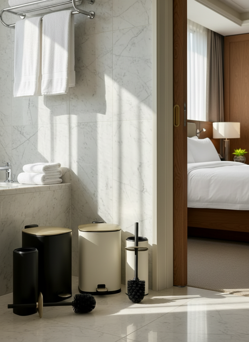 Merlowe Dustbin - Beige (6L)