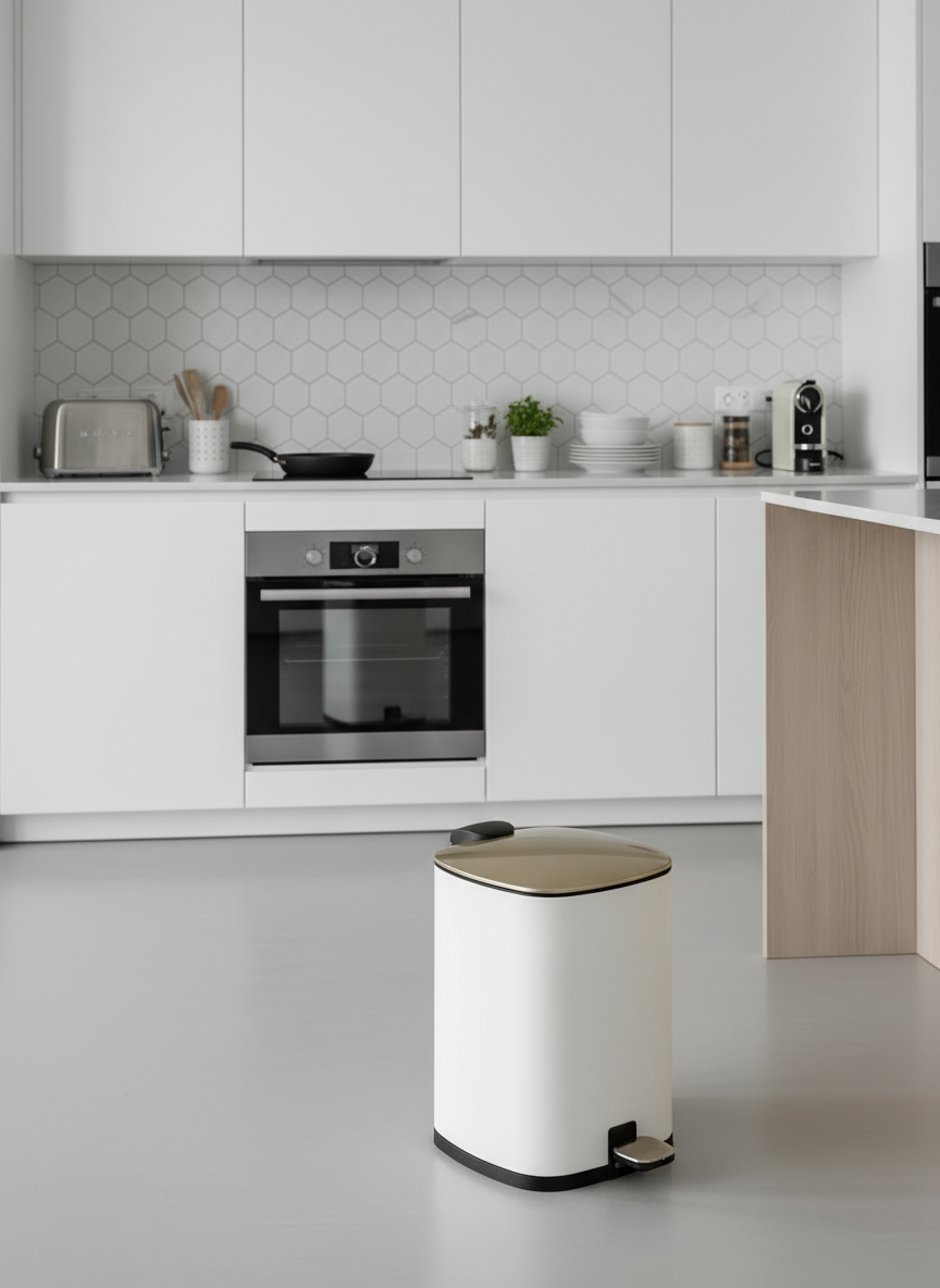 Merlowe Dustbin - Beige (6L)