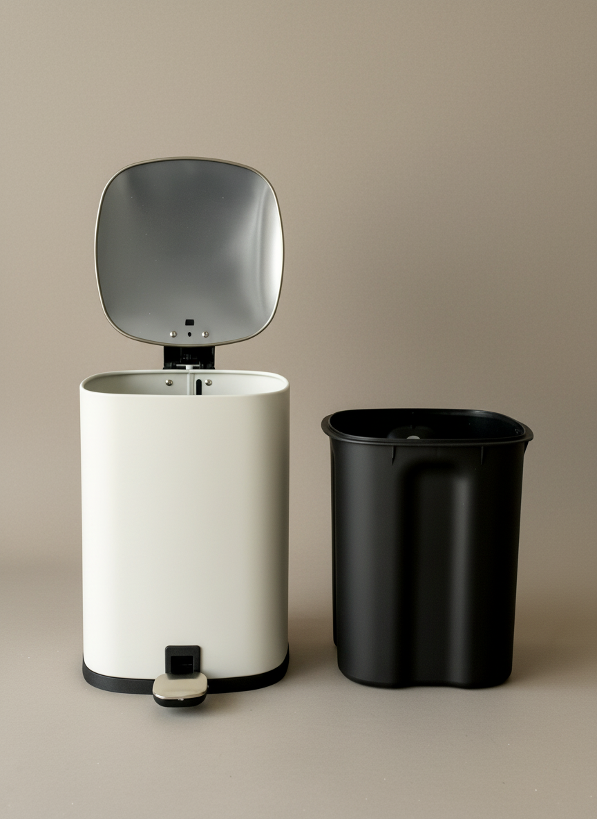 Merlowe Dustbin - Beige (6L)