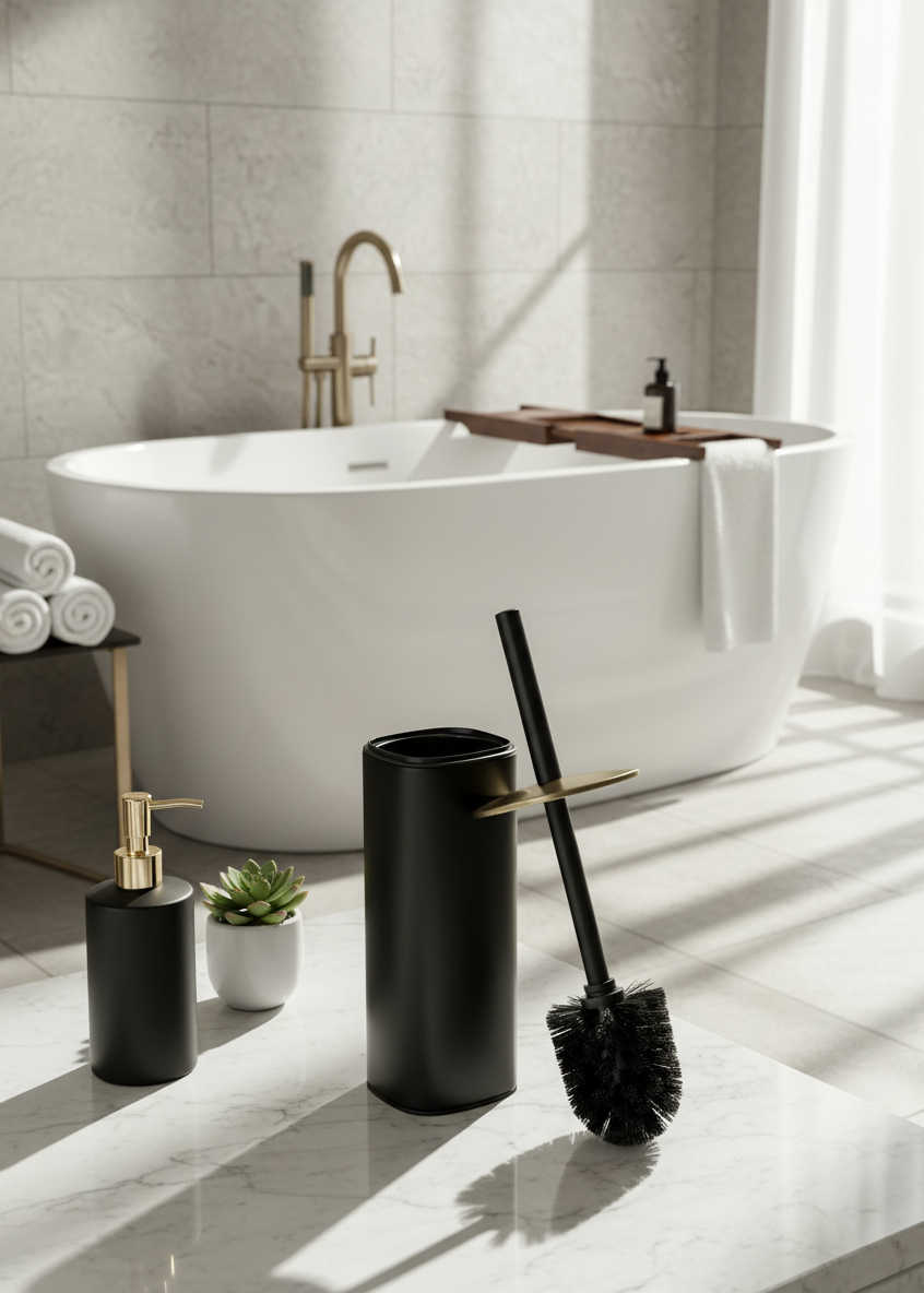 Merlowe Toilet Brush - Black