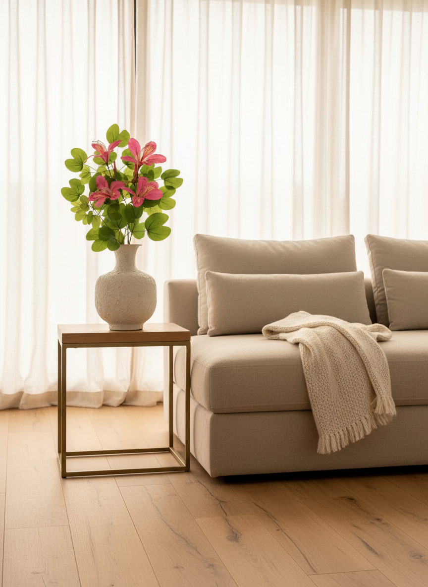 Artificial Bauhinia Flower Stem - Pink (Set Of 2)