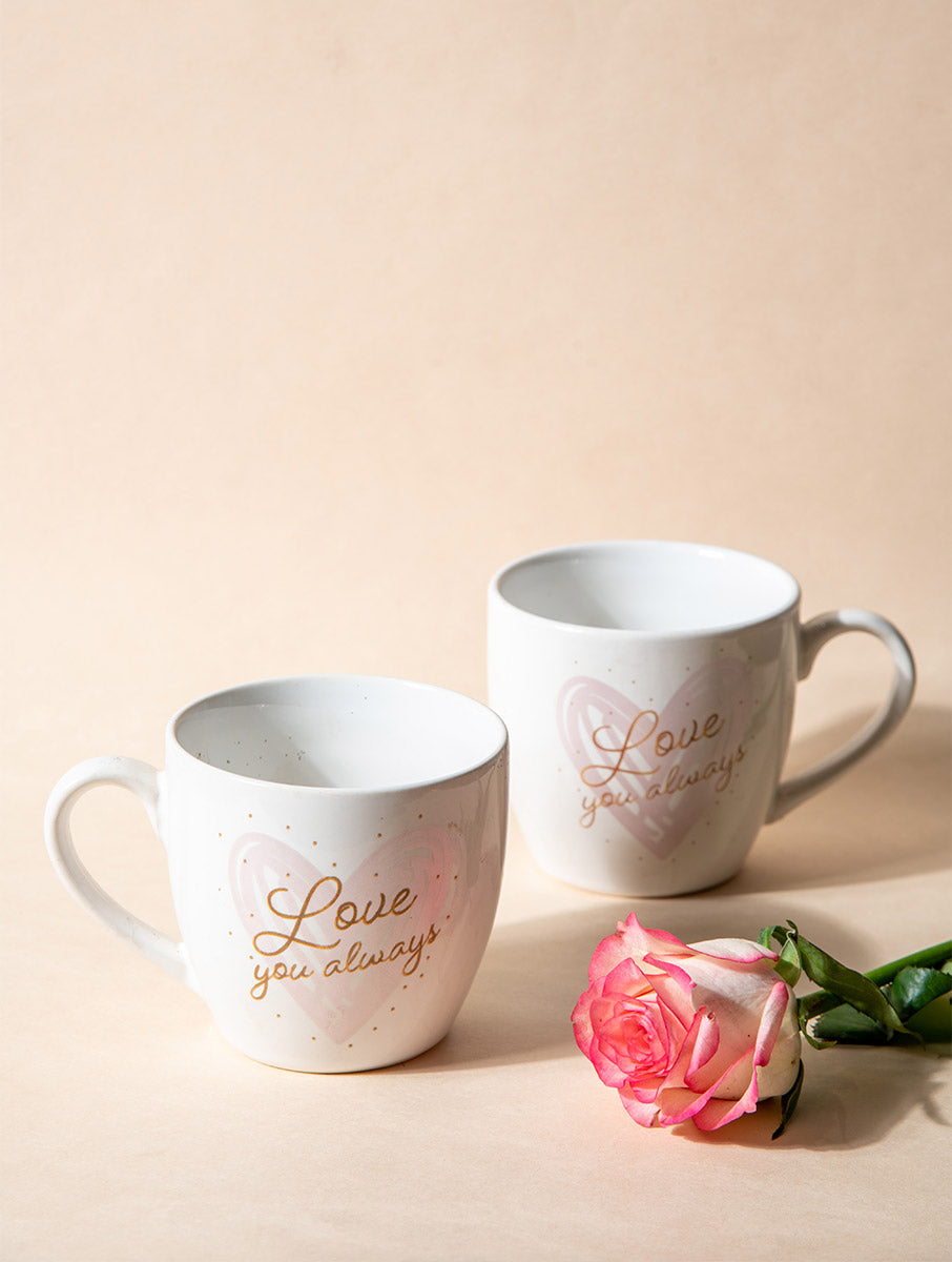 Love You Always Mug - Set of 2