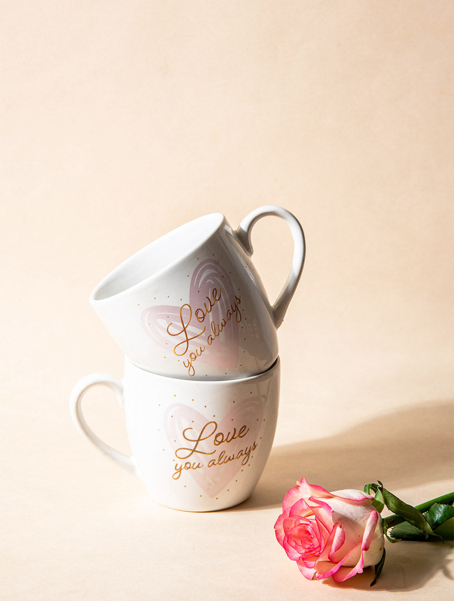 Love You Always Mug - Set of 2